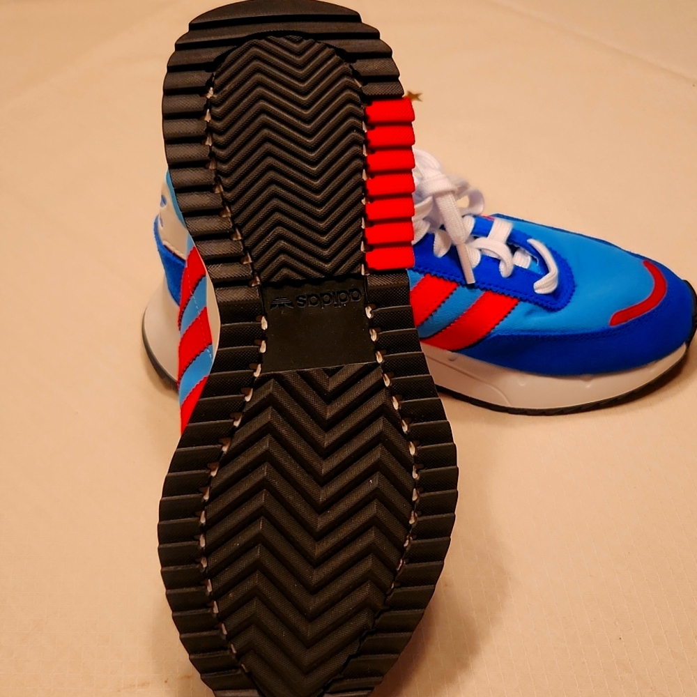 adidas Blue and Red Men's Sneakers - Picture 2 of 3
